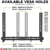 1 x RAW Customer Returns USX MOUNT Universal Soundbar Bracket, Soundbar Wall Mount for Soundbar with and without Mounting Hole, with Anti-Slip Base Holder 87.5-154mm , Connection to TV, TV Wall Mount, TV Stand - RRP €33.26