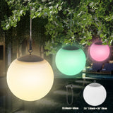 1 x RAW Customer Returns Solar hanging lamp LED solar hanging lamp with remote control solar lamps for outdoors RGB dimmable ball solar hanging lamps outdoor IP44 solar light for yard terrace balcony camping garden pavilion - RRP €39.99