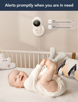 1 x RAW Customer Returns GNCC 2K Video and Audio Baby Monitor, Indoor Camera for Kids Pets, APP Monitoring, Night Vision, Two-Way Audio, Works with Alexa and Google Assistant, C1Pro - RRP €25.2