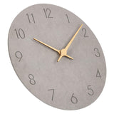 1 x RAW Customer Returns Warminn MDF Wooden Wall Clock Without Ticking Noise Silent Modern 30cm Quartz Large Battery Operated Wall Clock Easy to Read for Room Home Kitchen Bedroom Office School Gray  - RRP €26.17