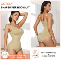 1 x RAW Customer Returns Gotoly Shapewear Women s Slimming Body Shaping Body Shaping Seamless Shaping Bodysuit Beige XS-S - RRP €24.99