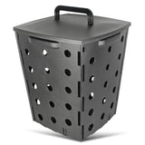 1 x RAW Customer Returns 17 L Garden Composter - Compost Bin for Organic Waste - Exterior Bucket with Lid - 100 Natural Fertilizer Manufacturing - 35 x 28 x 28 cm - Plastic - Gray - RRP €34.99