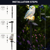 1 x RAW Customer Returns yowin Solar Owl Garden Decoration, Owl Garden Figures for Outdoors, Owl Gifts Waterproof Animals Solar Lamps, Owl Garden Statues for Outdoors Yard Balcony Path Decoration White  - RRP €18.99