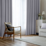 1 x RAW Customer Returns MIULEE Curtains Grey White Opaque with Eyelets, Beautiful Soft Blackout Curtains for Darkening Rooms, Set of 2 Curtains Darkening Bedroom Living Room Thermal Curtain Cold Protection 140X280 cm - RRP €49.4