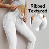 1 x RAW Customer Returns Memoryee Women s Anti-Cellulite Sports Leggins Push up Booty Pants Leggings High Waist Fitness Elastic Plus Size Yoga Leggings Style1-White L - RRP €24.0