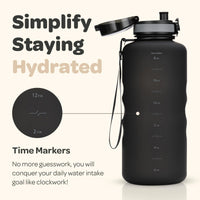 1 x RAW Customer Returns Hydracy Drinking Bottle with Fruit Insert - 2L Water Bottle - BPA-Free Drinking Bottle with Time Marking Leak-Proof Sports Bottle - Condensation-Free for Sports and Outdoor - RRP €27.97