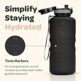 1 x RAW Customer Returns Hydracy Drinking Bottle with Fruit Insert - 2L Water Bottle - BPA-Free Drinking Bottle with Time Marking Leak-Proof Sports Bottle - Condensation-Free for Sports and Outdoor - RRP €28.09