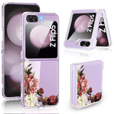 1 x Brand New Case for Samsung Galaxy Z Flip 5 5G Silicone Transparent Floral Pattern Soft TPU Ultra Thin Shockproof Bumper Case for Samsung Z Flip 5 5G Case Cover - RRP €20.99