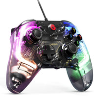 1 x RAW Customer Returns GameSir T4 Kaleid PC Wired Game Controller, Compatible with Windows 10 11, Switch and Android 8.0 or higher with 6-axis gyro, precisely tuned analog hall effect triggers and 4 lighting effects - RRP €58.0