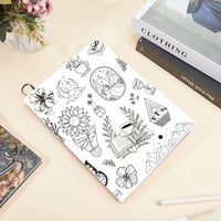 1 x RAW Customer Returns craspire Stretchable Book Cover With Plants Butterfly Flower Washable Reusable Large Book Protector Made Of Nylon And Polyester 9.4x15.7 Inch Elastic Notebook Covers Suitable - RRP €6.19