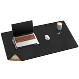 1 x RAW Customer Returns Mydours Cork and Leather Desk Pad, 100x50cm Large Gaming Mouse Pad, Double-Sided Desk Mat, Waterproof Computer Desk Pad for Office and Home Black  - RRP €31.96