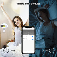 1 x RAW Customer Returns LoraTap WiFi Shutter Switch, 4pcs Smart Timer Control Module for Electric Shutters, Voice Control with Alexa and Google Home, Smart Life App Control, WiFi Relay for Curtains 300W - RRP €76.72