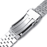 1 x RAW Customer Returns MiLTAT 22mm Super Louis Louis Jub Metal Watch Strap Compatible with Seiko 5 5kx srpd51 srpd71 srpe83 - RRP €83.74