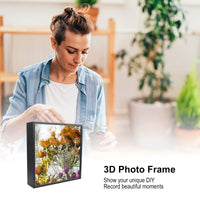 1 x Brand New Encuryna 3D picture frame for filling, 3D picture frame 20x20 cm, deep picture frame for filling objects, square object frame for filling photos, desk wall hanging, black 8 inches  - RRP €20.4