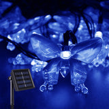 1 x RAW Customer Returns M.best Solar Fairy Lights Outdoor, 7M 50 LED Solar Fairy Lights for Outdoors with Butterfly 8 Modes Waterproof Solar Fairy Lights Outdoor for Garden, Balcony, Terrace, Weddings, Parties Purple  - RRP €13.88