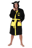 1 x RAW Customer Returns DC Comics Batman Men s Winter Fleece Robe L, Black  - RRP €29.75