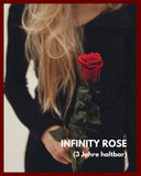 1 x RAW Customer Returns Infinity Rose red on a stem shelf life for 3 years in a gift box I Valentine s Day decorative gift I A preserved flower with rose scent I Incl. gift card - RRP €29.9