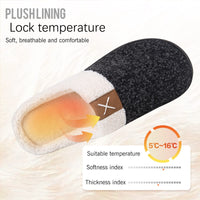 2 x Brand New IceUnicorn Slippers Women s Winter Slippers Men Warm Memory Foam Home Plush Non-Slip Indoor and Outdoor Slippers Black White, 38 39 EU  - RRP €45.96