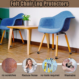 25 x Brand New Pack of 40 chair leg caps, felt glides for chairs 20-29 MM thickened chair leg protectors protective caps for round chair legs to protect floors - RRP €574.75