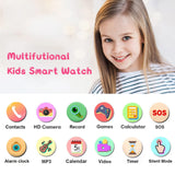 1 x RAW Customer Returns JUBUNRER Smartwatch Kids Games, MP3, Apel, Children s Watch Girls Boys with Touchscreen Camera Alarm SOS Video Calculator Calendar with SD Card Birthday Gift Children 3-12 Years - RRP €36.38