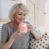 1 x RAW Customer Returns Joymaking 50th Birthday Gift for Women 12oz Pink Coffee Mug with Gift Pack, Birthday Gift for Mother Employee Friend Boss, Coffee Mug for Birthday Gift Christmas - RRP €17.14