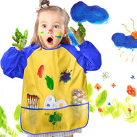 40 x Brand New 2 Pcs Children s Painting Apron, Waterproof School with Long Sleeves and 3 Pockets Apron for Painting, Playing and Eating, 2 to 8 Years - RRP €372.0