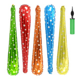 22 x Brand New VAVOMIA Olympic Cheerstick 20 Inflatable Noisemakers Stick Sets Balloon Long Balloon Inflatable Cheer Sticks, Five Colors With Pump - RRP €249.48