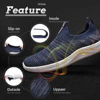 1 x RAW Customer Returns MrToNo Sneaker Men Women Slip On Sneakers Laceless Casual Shoes Running Shoes Lightweight Racing Walking Slip Outdoor Trainers Jogging Sports Fitness Shoes-SHLAN-41 - RRP €38.3