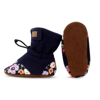 1 x RAW Customer Returns Jan Jul Cozy Stay-put Baby Girls Booties, Fleece Winter Shoes Winter Flowers, 3-12 Months  - RRP €27.28