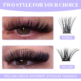 2 x RAW Customer Returns Individual Eyelashes Cluster D Curl C3 C9 0.07mm DIY Cluster Eyelashes 12-16mm Eyelash Clusters DIY Eyelashes for Eyelash Extensions Lightweight Individual Eyelashes Eyelash Clusters C3 C9-D-MIX12-16  - RRP €23.26