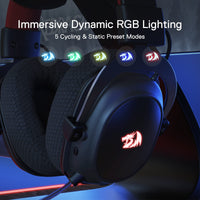 1 x RAW Customer Returns Redragon H510 Zeus-X RGB - Wireless Gaming Headset with 7.1 Surround Sound - 53MM Audio Drivers on Memory Foam Ear Cushions with Durable Fabric Cover - RRP €70.81