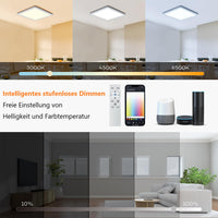 1 x RAW Customer Returns Smart RGB LED Ceiling Light Dimmable 24W, BLNAN WiFi Ceiling Lamp with APP Control and Remote Control, Compatible with Alexa Google Home, Living Room Bedroom Children s Room Dining Room 32cm - RRP €42.85