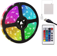 1 x RAW Customer Returns USB Powered LED Strip Light RGB Battery Box Controller Multi Color 3m - RRP €16.02