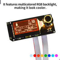 1 x RAW Customer Returns BIGTREETECH Mini12864 V1.0 Intelligent Graphic LCD Display Control Panel Screen RGB Backlight Fits VORON 2.4 for MKS Gen Ender3 3D Printer - RRP €20.16