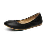 1 x Brand New DREAM PAIRS Women s Ballet Flats Elegant Flat Shoes in Soft PU Leather Comfortable Black Sole-FINA-E Size 37 EUR  - RRP €58.8