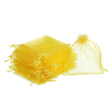 1 x Brand New sourcing map 100pcs 10x12cm Organza Bags Drawstring Favor Bags Sheer Mesh Bag for Gift Jewelry Wedding Party Christmas Candy Yellow - RRP €20.4