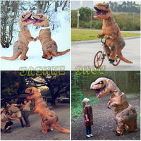 1 x RAW Customer Returns JASHKE Inflatable Suit Dinosaur Costumes Halloween Costume Fancy Dress for Adults - RRP €49.99