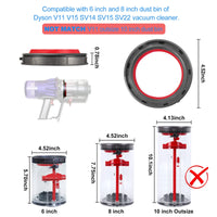 1 x RAW Customer Returns Sealing ring for Dyson v11 v15 sv14 sv15 vacuum cleaner, dust container bucket top fixed sealing ring accessories for Dyson v11 v15 sv14 sv15 - RRP €14.11