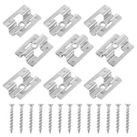 1 x RAW Customer Returns Pack of 100 stainless steel patio clips, stainless steel fastening clips, hidden spacer clips with 100 screws for WPC BPC, bamboo wood floor fastener - RRP €31.59