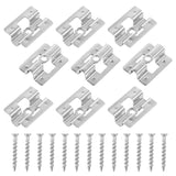 1 x RAW Customer Returns Pack of 100 stainless steel patio clips, stainless steel fastening clips, hidden spacer clips with 100 screws for WPC BPC, bamboo wood floor fastener - RRP €31.59