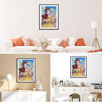 2 x Brand New NAIMOER Princess Diamond Painting Adults, 5D Diamond Painting Pictures Girls Diamond Painting Adults Diamond Painting DIY Diamond Painting for Home Wall D cor 30x40cm - RRP €40.8