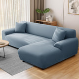 1 x Brand New NAKIHOUSE Sofa Covers with one pillowcase, stretch elastic sofa cover in blue color for 1 2 3 4 seater L-shaped corner sofa requires two  - RRP €39.99