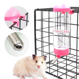 8 x Brand New Plastic Hamster Water Bottle Dispenser Feeder Hanging Pet Dog Guinea Pig Squirrel Drinking Head Tube Fountain Random Color  - RRP €163.2