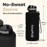 1 x RAW Customer Returns Hydracy Drinking Bottle with Fruit Insert - 2L Water Bottle - BPA-Free Drinking Bottle with Time Marking Leak-Proof Sports Bottle - Condensation-Free for Sports and Outdoor - RRP €27.97