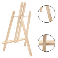 1 x RAW Customer Returns Belle Vous Table Easel Wooden Canvas Display 4 Pack - 40cm - Natural Pine Small Easel Wooden Table for Paintings, Kids Arts Crafts - RRP €31.02