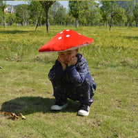 22 x Brand New Novelty Mushroom Hat Red Spotted Mushroom Plush Hat for Women Fairy Costume Cosplay Mushrooms Funny Hats for Kids Adults Party Photo Prop - RRP €340.34