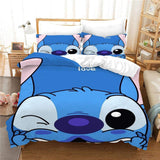 1 x RAW Customer Returns DELLIOP Lilo Stitch Duvet Cover 3-Piece with Zipper and 2 Matching Pillowcases 50 x 75 cm Bedding Set for Girls and Teenagers Purple, Single 90x190  - RRP €28.74