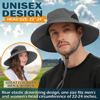 1 x RAW Customer Returns EINSKEY Sun Hat Men Women Foldable Safari Hat Garden Hat UV Protection Sun Protection Hat Summer Hat Wide Brim Outdoor Fishing Hat Hiking Hat - RRP €18.73