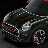 1 x RAW Customer Returns Bonnet Sticker for Mini Cooper, OYDDL Stripes Racing Stripes Universal Car Stickers with Cloth Scraper Red Black  - RRP €25.99