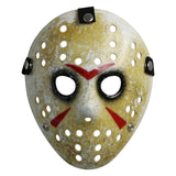 1 x RAW Customer Returns CASACLAUSI Jason Mask Cosplay Halloween Costume Mask Prop Horror Hockey Adult Adult Size Black Eyes - RRP €13.99